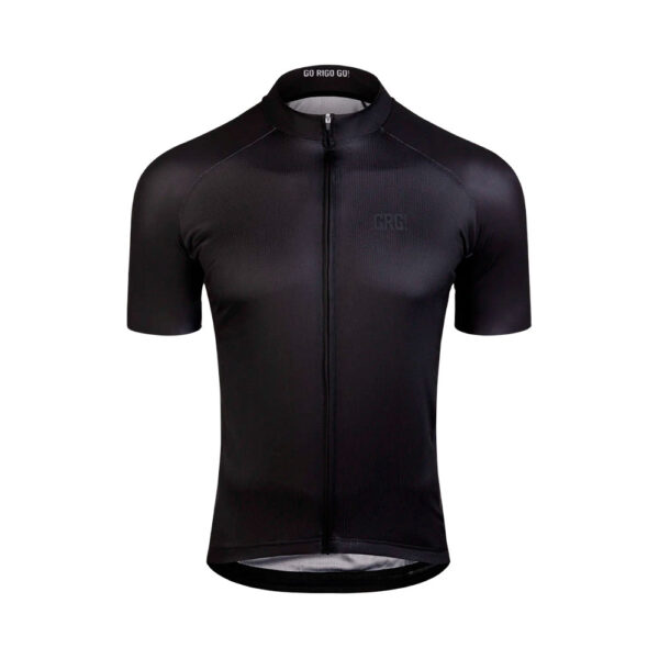 Men's cycling jerseys M/C KM100 Comfort Charcoal